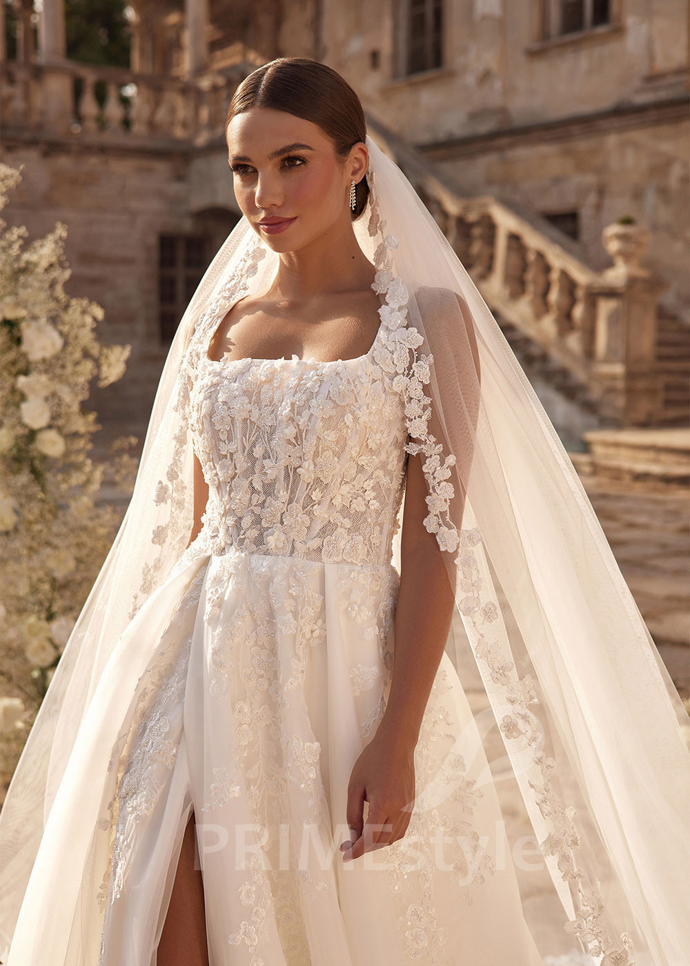 Luxusné romantické svadobné šaty LC2722