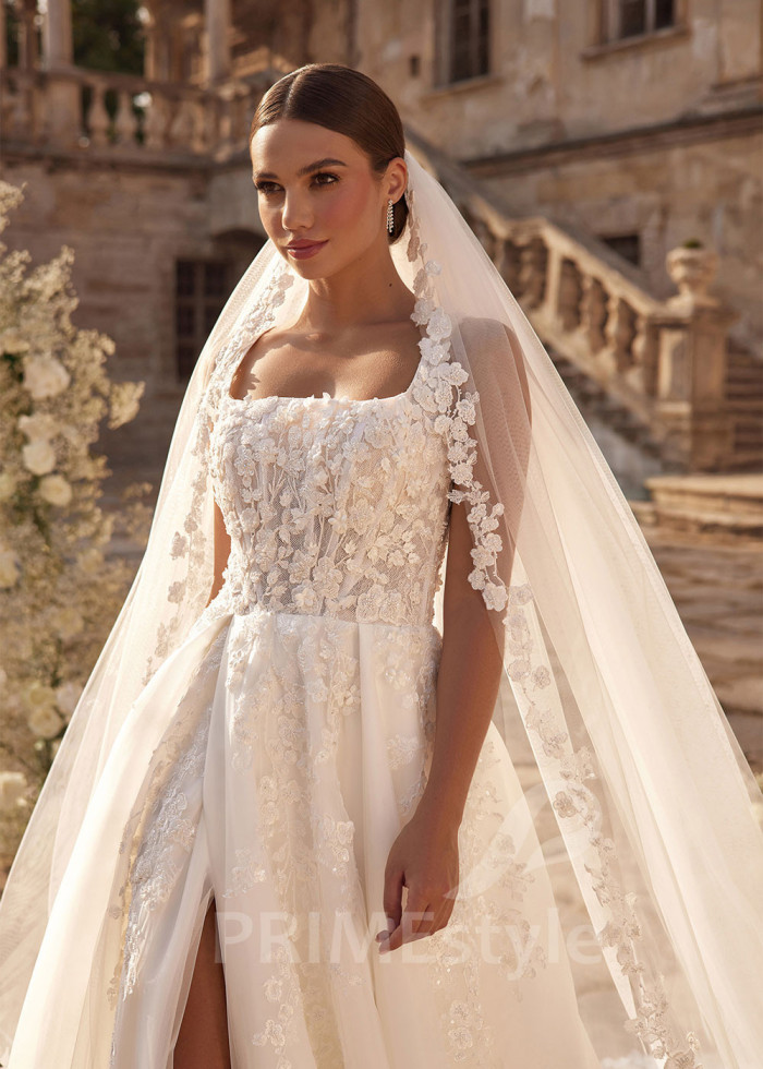 Luxusné romantické svadobné šaty LC2722