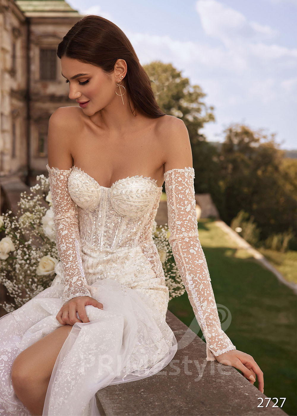 Extravagantné trblietavé svadobné...