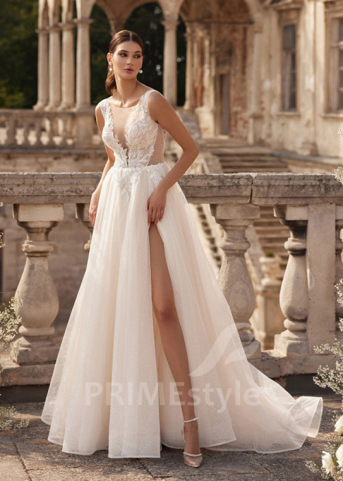 Extravagantné sexy svadobné šaty LC2729