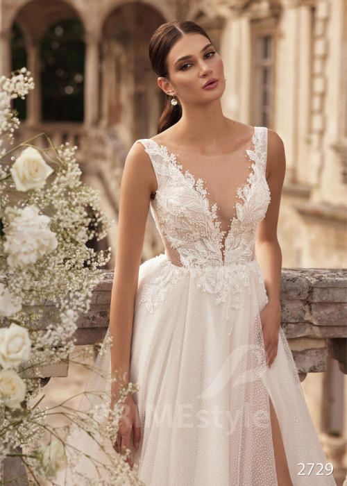 Extravagantné sexy svadobné šaty LC2729 2