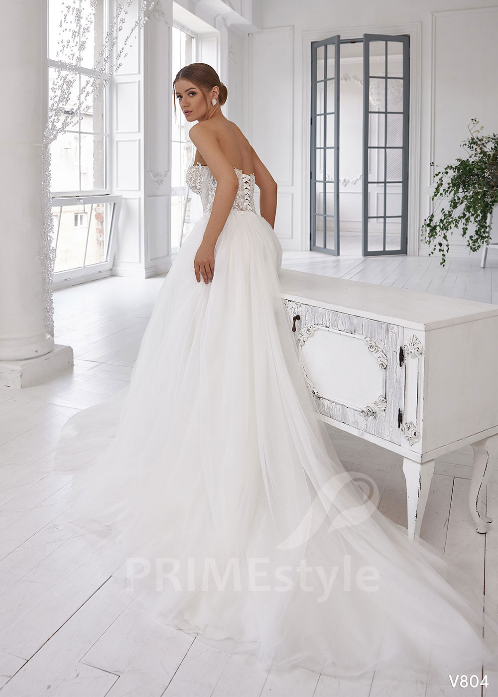 Luxusné tylové svadobné šaty LS804