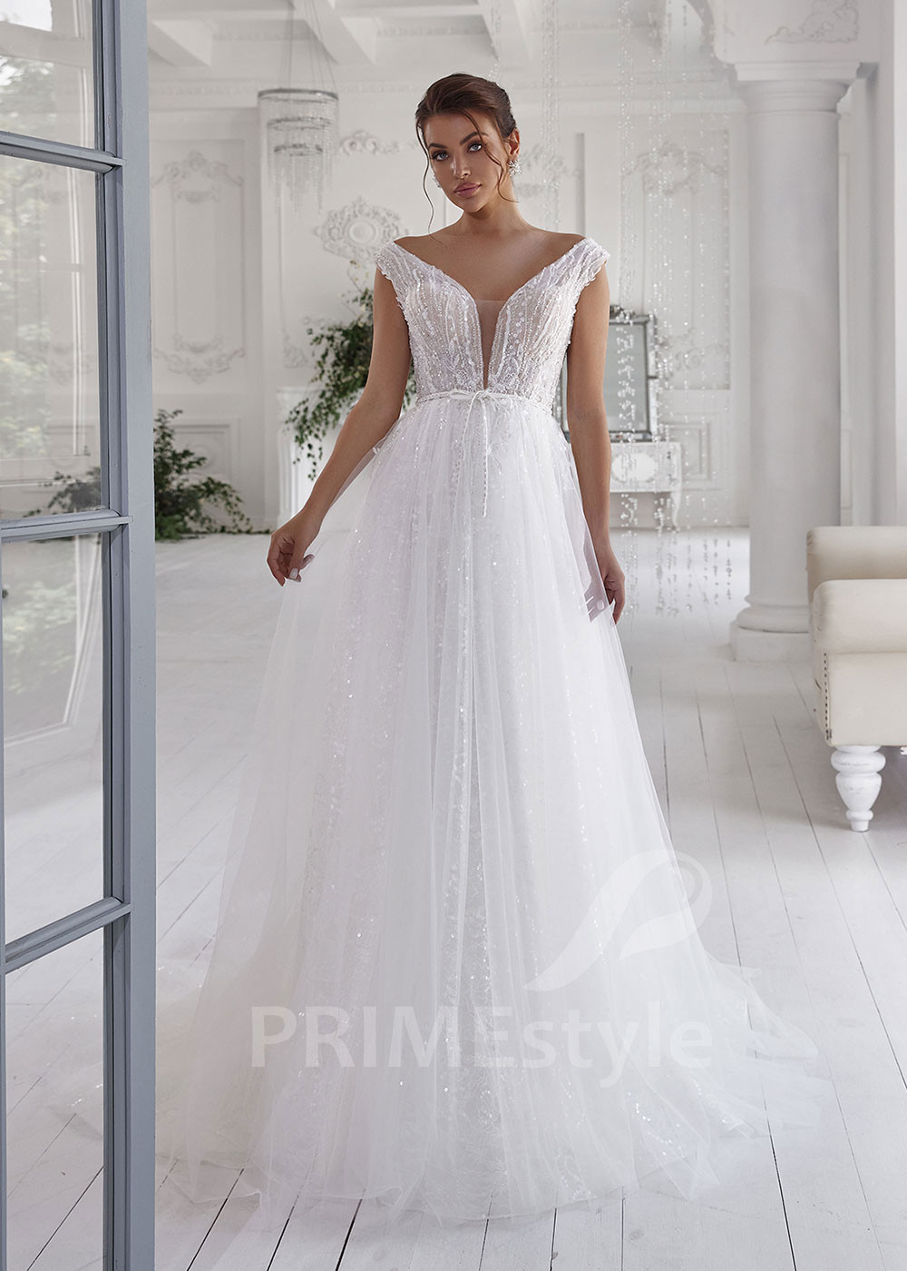 Luxusné princeznovské svadobné šaty LS806