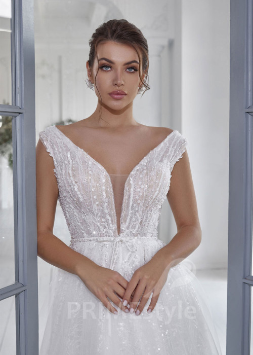 Luxusné princeznovské svadobné šaty LS806 2