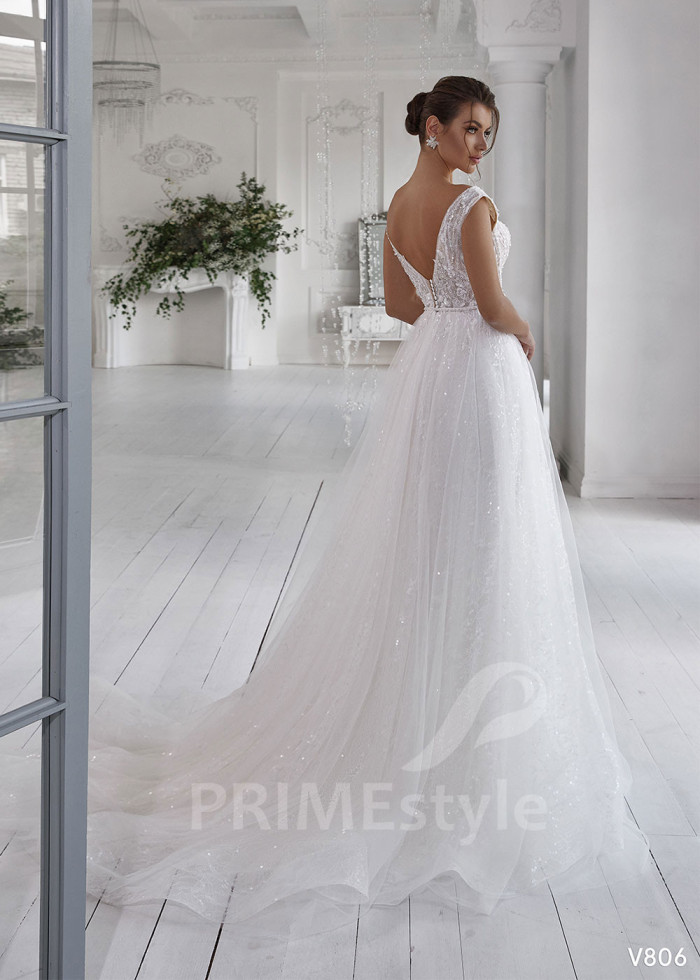 Luxusné princeznovské svadobné šaty LS806