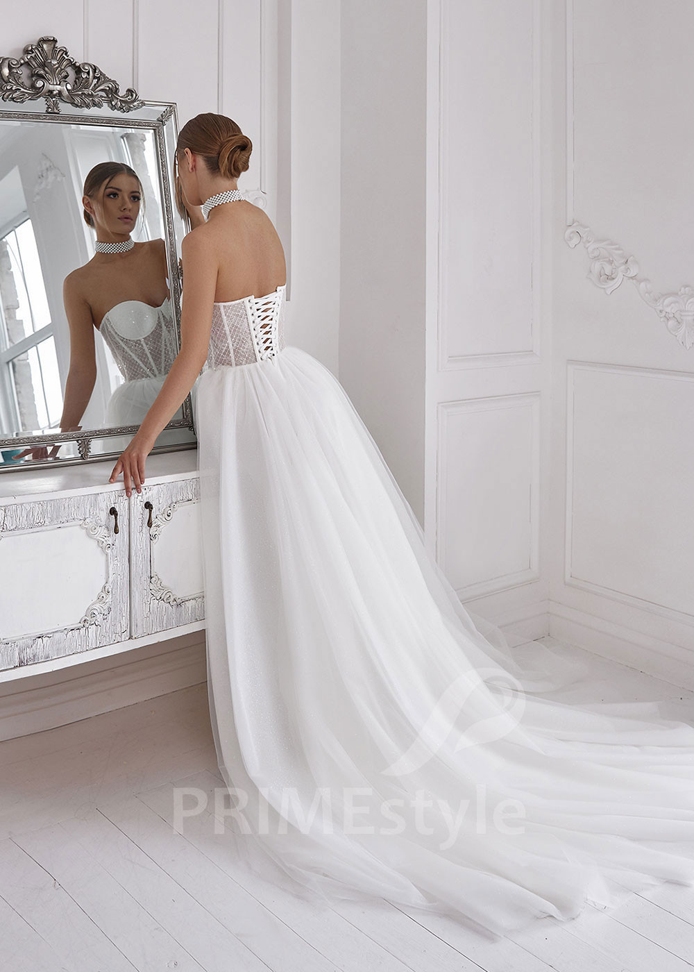 Luxusné tylové svadobné šaty LS809