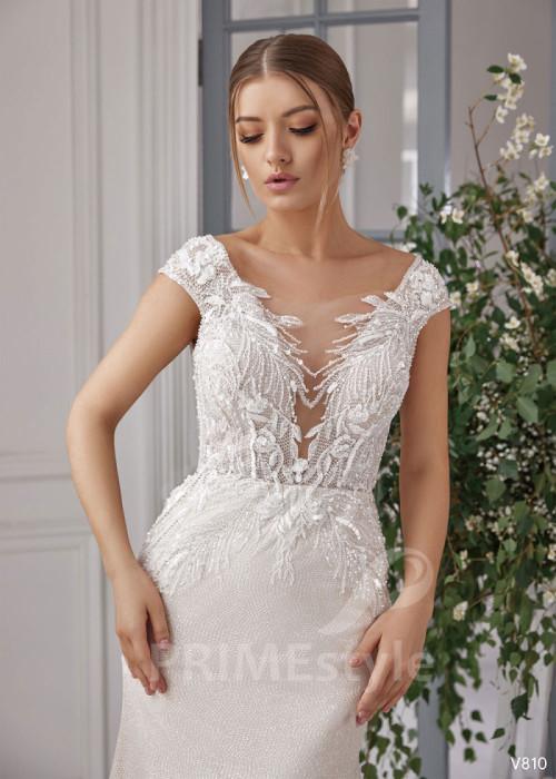 Luxusné trblietavé svadobné šaty LS810 2