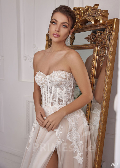 Luxusné extravagantné svadobné šaty LS812 2