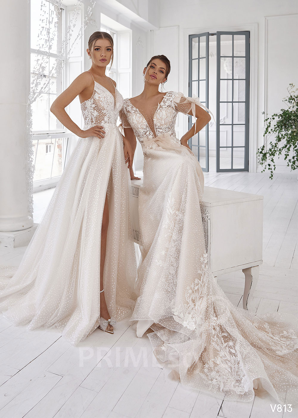 Luxusné romantické svadobné šaty LS813