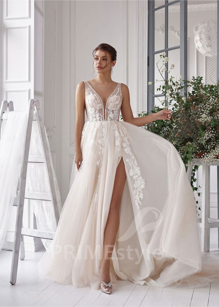 Luxusné extravagantné svadobné šaty LS816