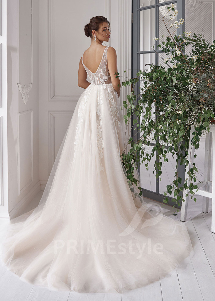 Luxusné extravagantné svadobné šaty LS816