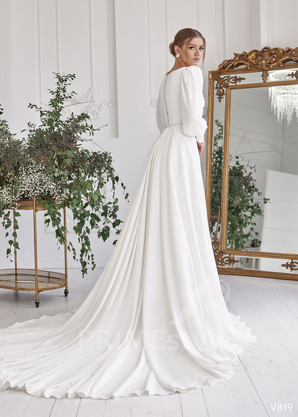 Elegantné šifónové svadobné šaty LS819