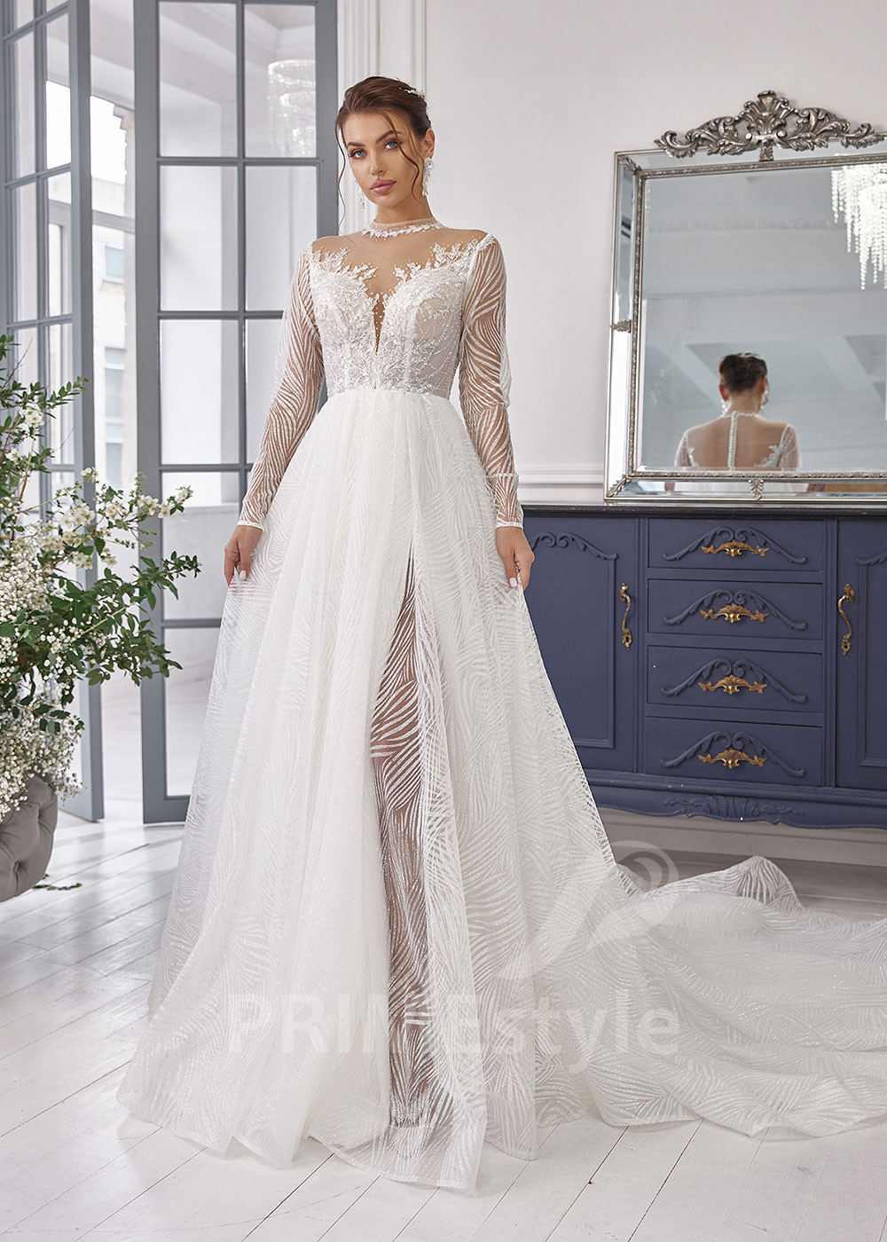 Luxusné tylové svadobné šaty LS820