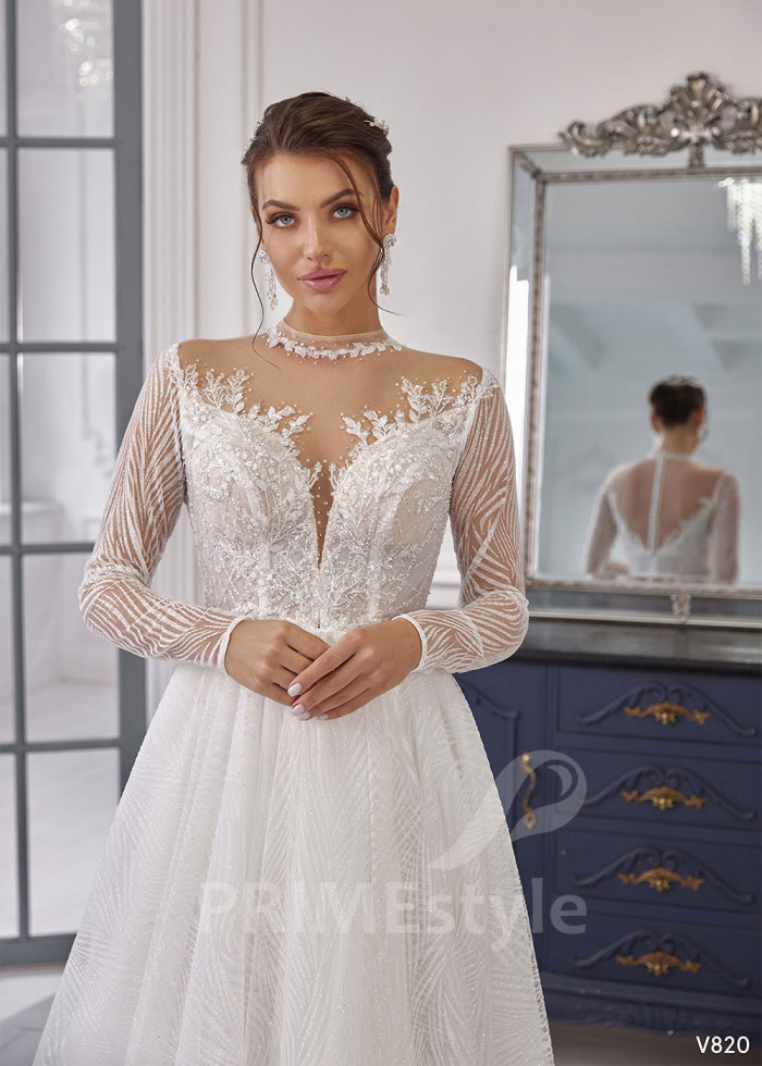 Luxusné tylové svadobné šaty LS820