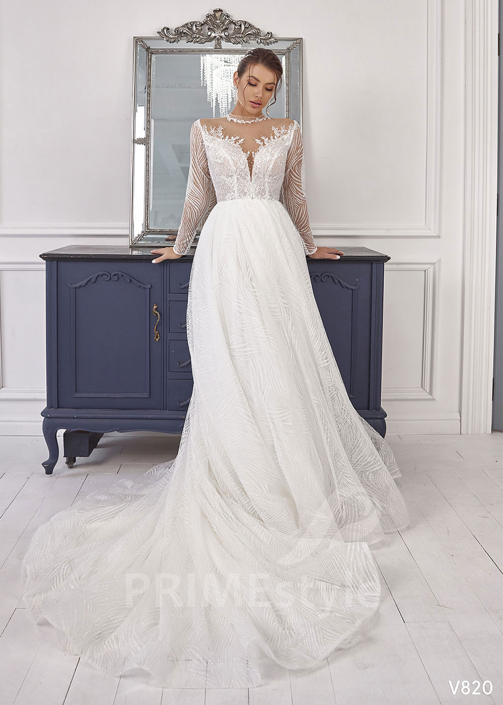 Luxusné tylové svadobné šaty LS820