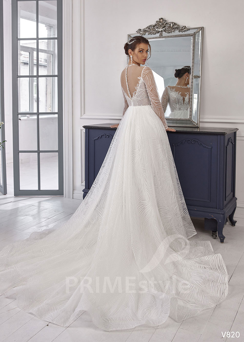 Luxusné tylové svadobné šaty LS820