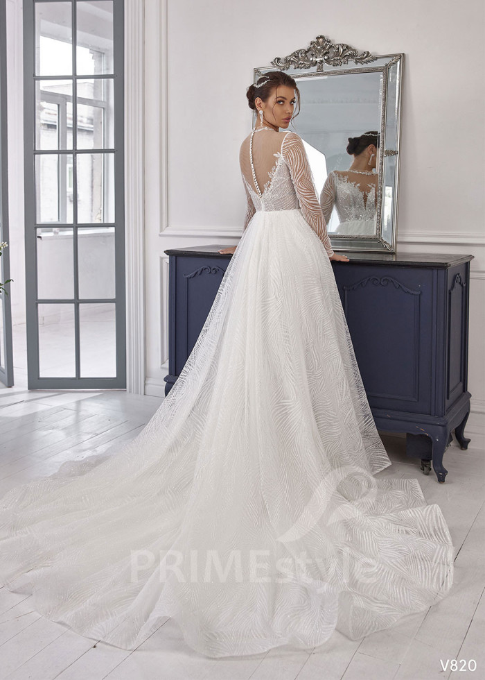 Luxusné tylové svadobné šaty LS820