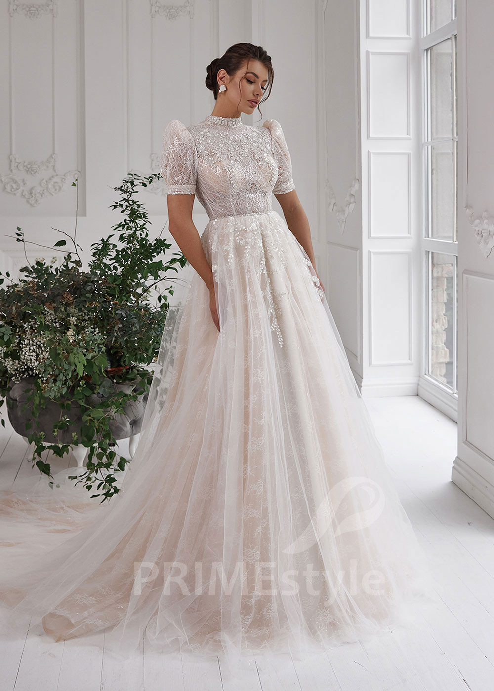 Luxusné princeznovské svadobné šaty LS821