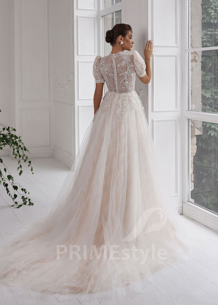 Luxusné princeznovské svadobné šaty LS821