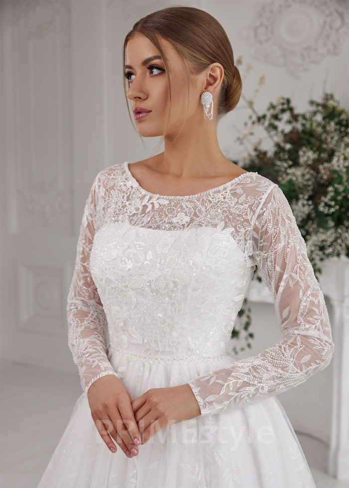 Elegantné princeznovské svadobné šaty LS827