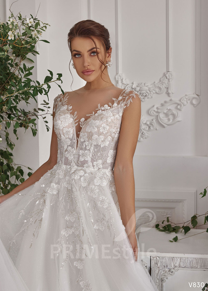 Elegantné princeznovské svadobné šaty LS830