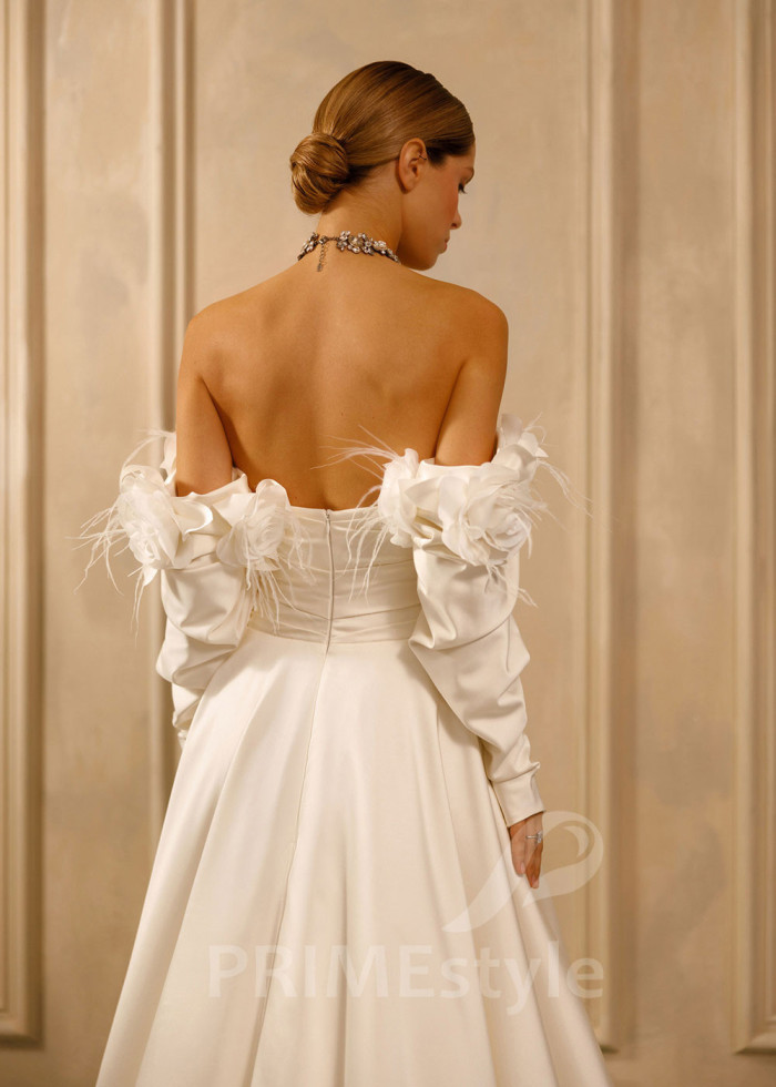 Extravagantné romantické svadobné šaty Ivy