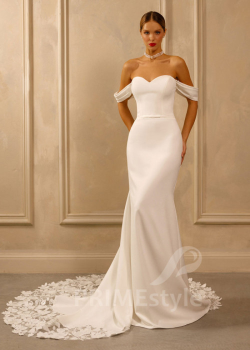 Luxusné úzke svadobné šaty Leslie