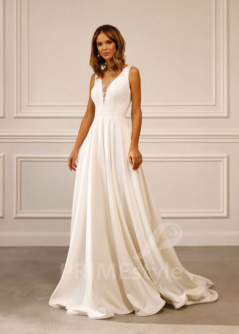 Elegantné jednoduché svadobné šaty Mary