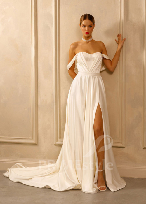 Extravagantné sexy svadobné šaty Melinda