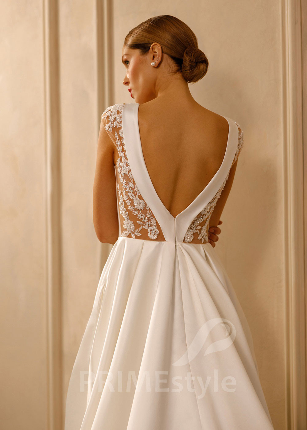 Elegantné saténove svadobné šaty Rose