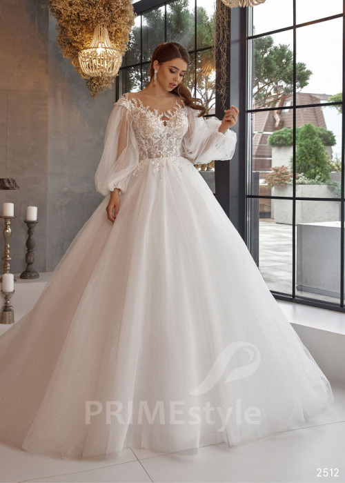 Jednoduché princeznovské svadobné šaty LC2512