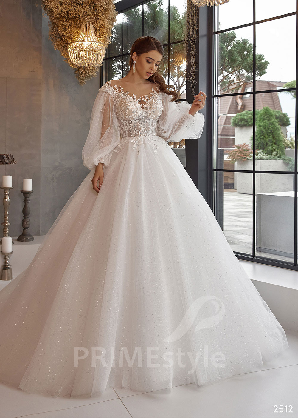 Jednoduché princeznovské svadobné šaty LC2512