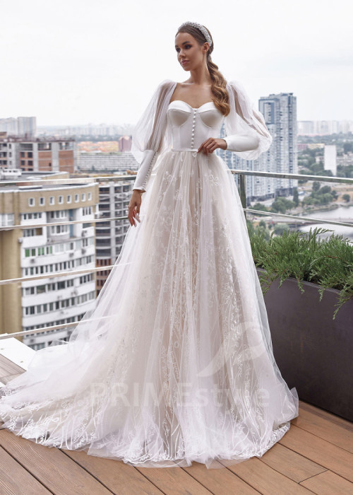 Luxusné princeznovské svadobné šaty LC2516