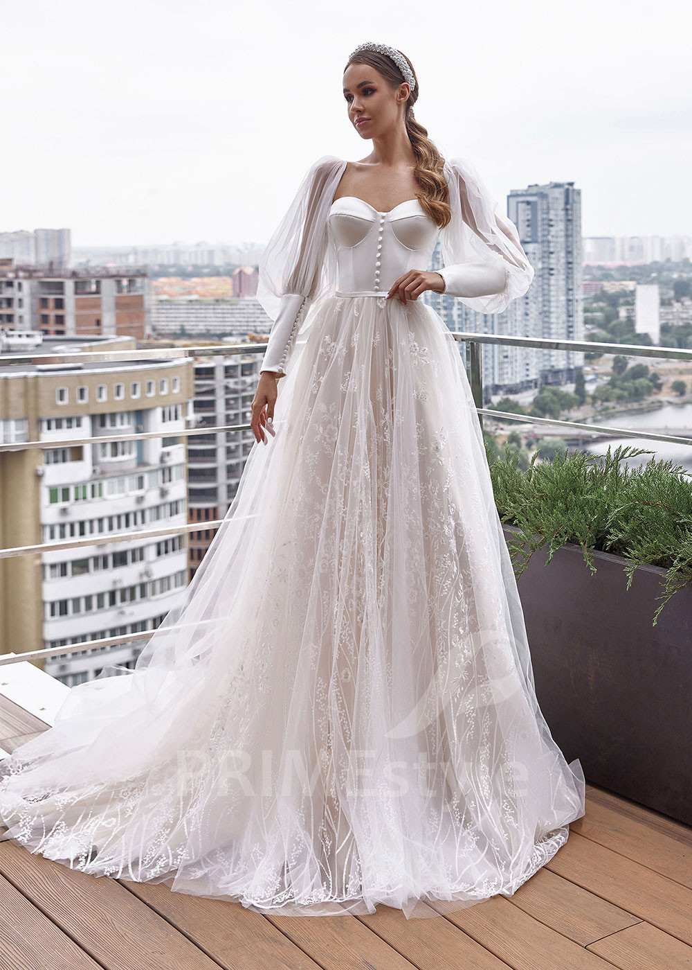 Luxusné princeznovské svadobné šaty LC2516