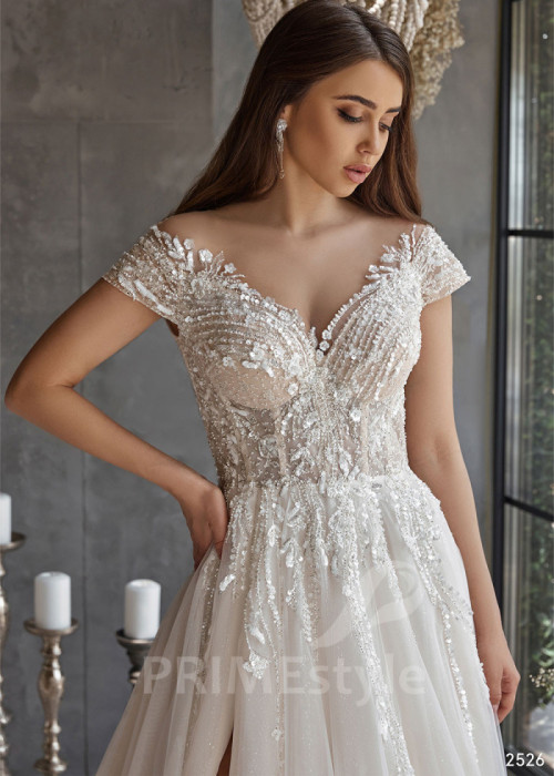 Luxusné princeznovské svadobné šaty LC2526 2