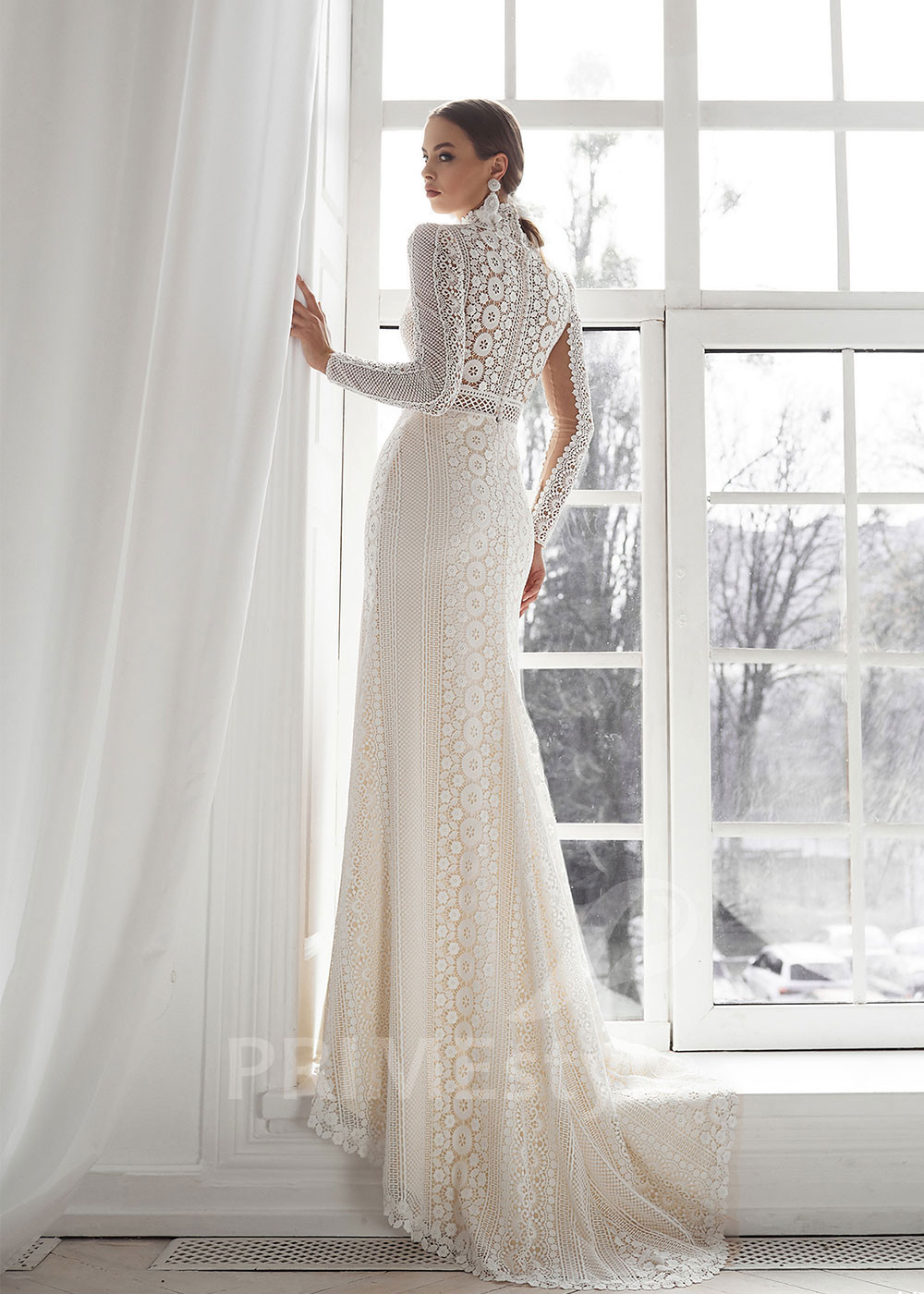 Luxusné boho svadobné šaty LS704