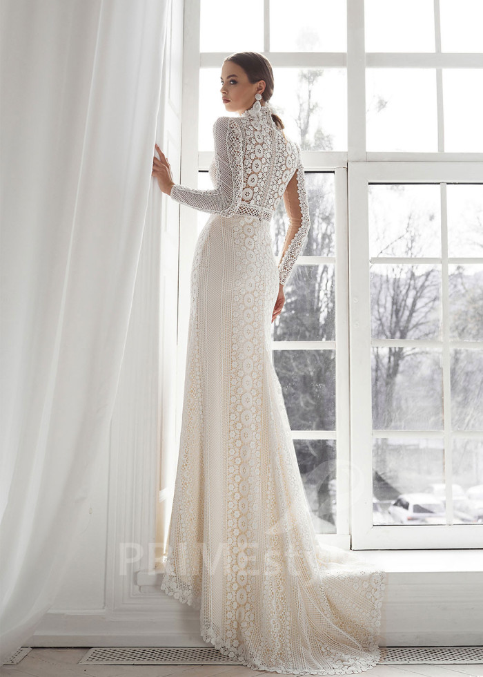 Luxusné boho svadobné šaty LS704