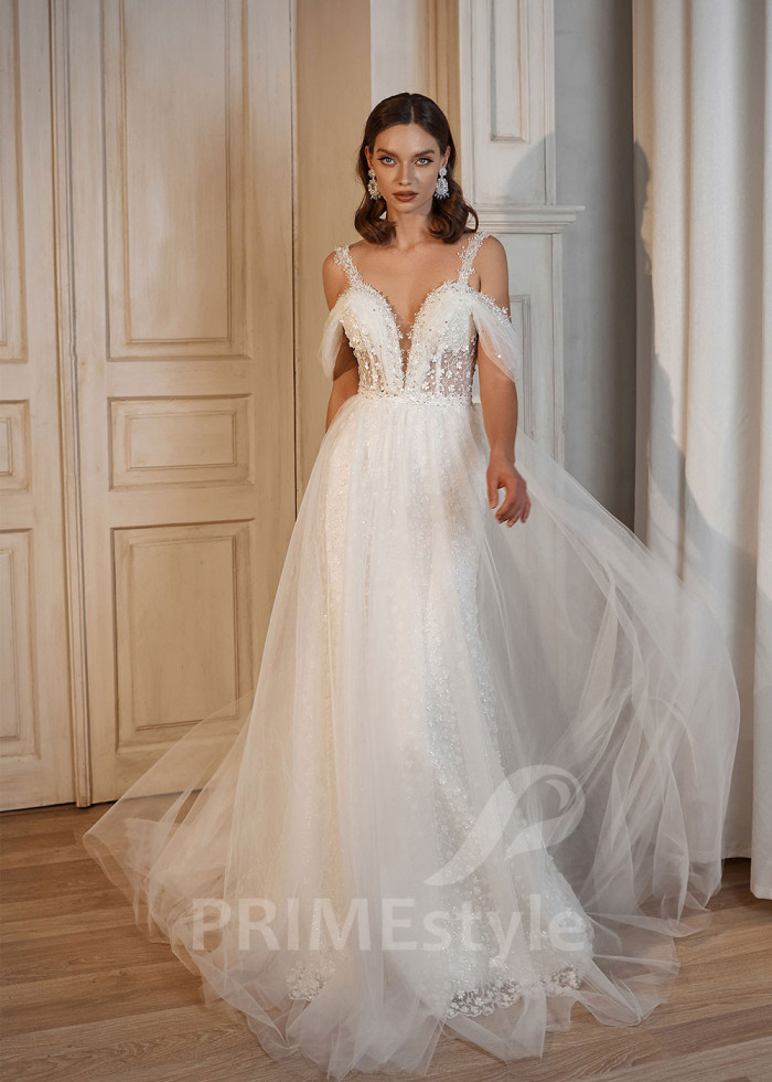 Luxusné celočipkované svadobné šaty LS712