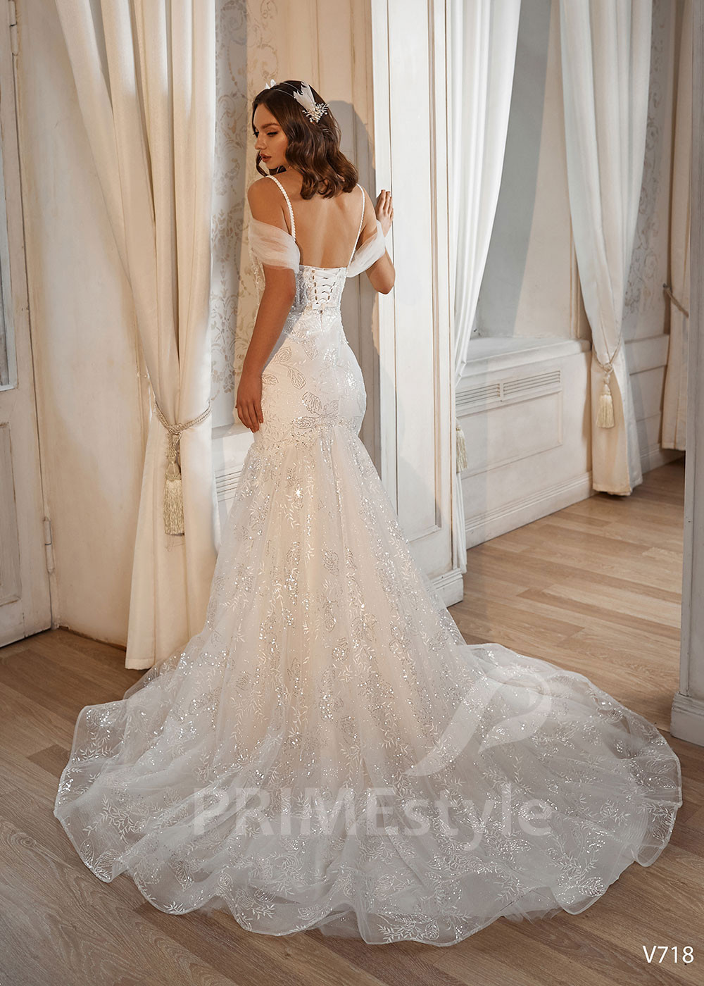 Extravagantné trblietavé svadobné...