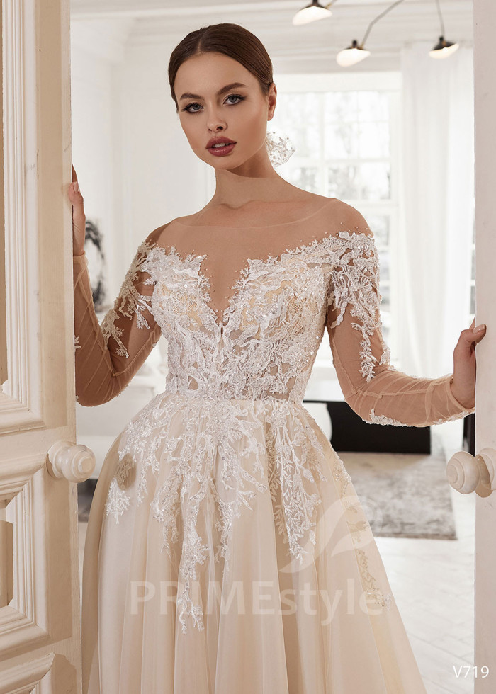 Luxusné princeznovské svadobné šaty LS719