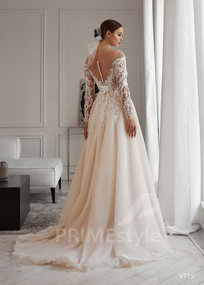 Luxusné princeznovské svadobné šaty LS719