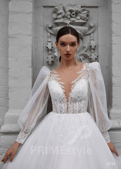 Luxusné princeznovské svadobné šaty LS731 2