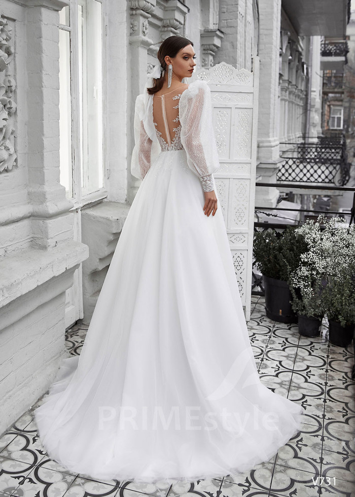 Luxusné princeznovské svadobné šaty LS731