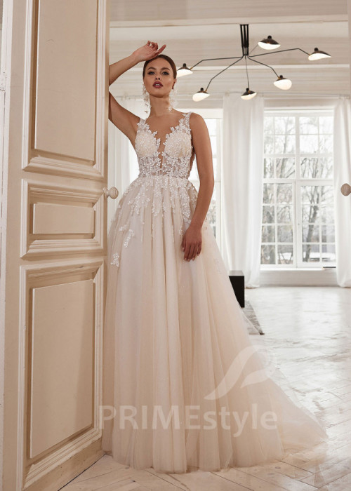 Exkluzívne princeznovské svadobné šaty LS734