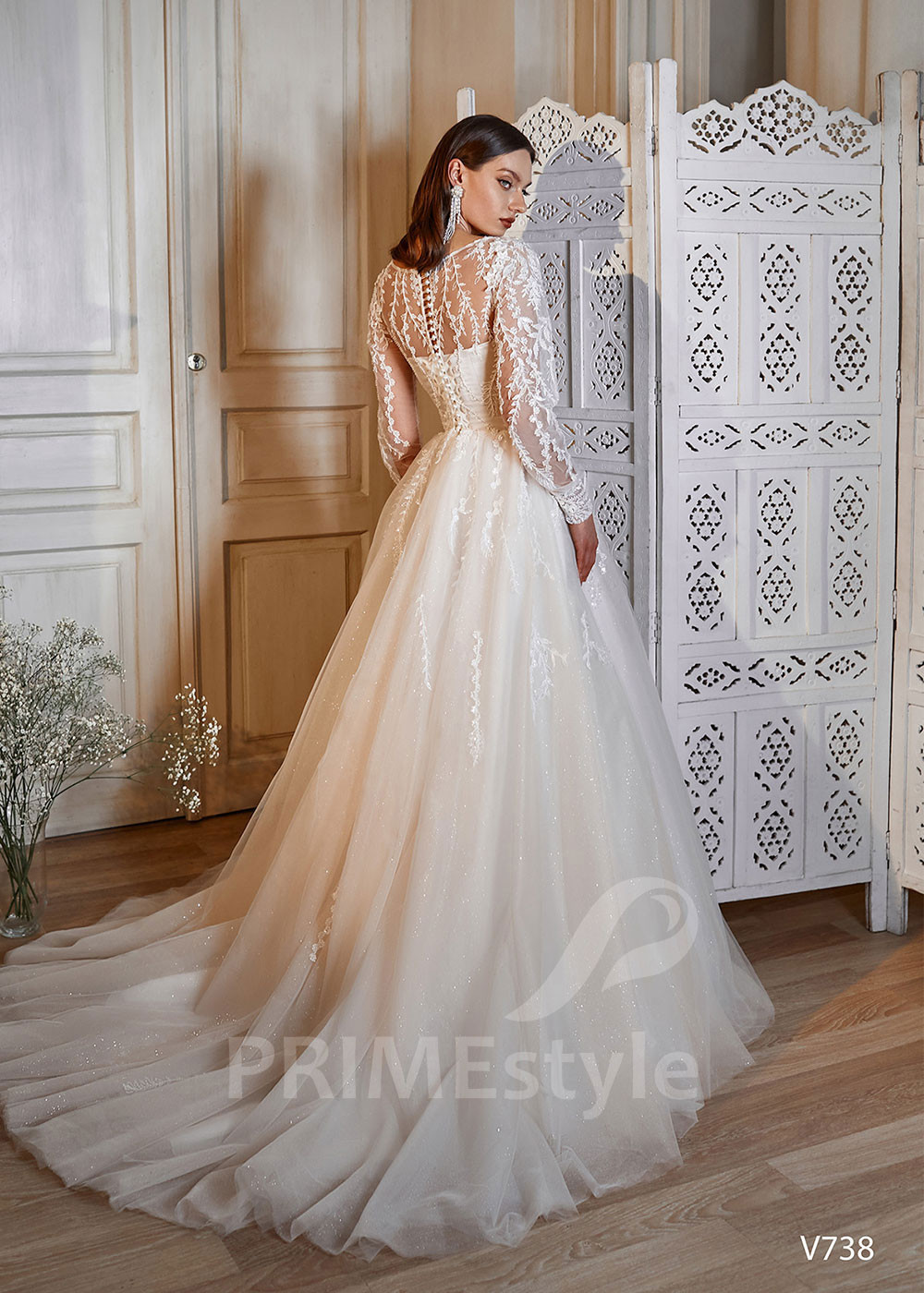 Luxusné princeznovské svadobné šaty...