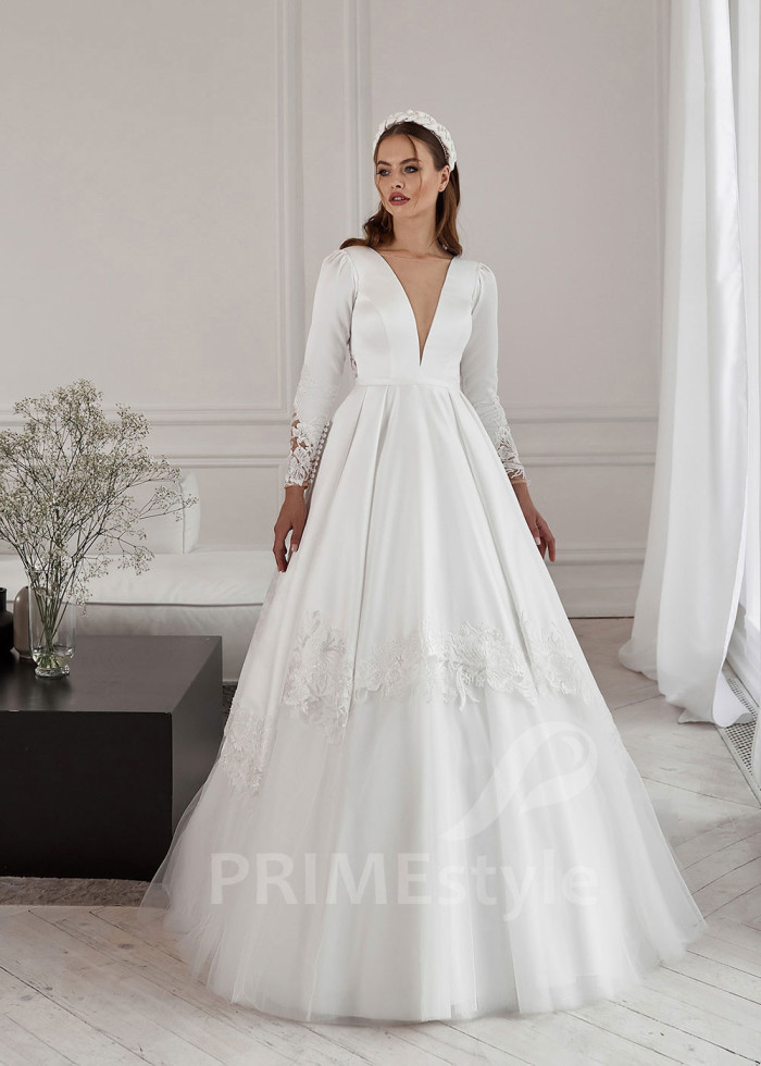 Exkluzívne romantické svadobné šaty LS739