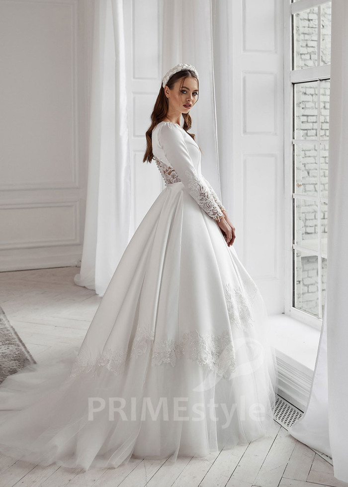 Exkluzívne romantické svadobné šaty LS739