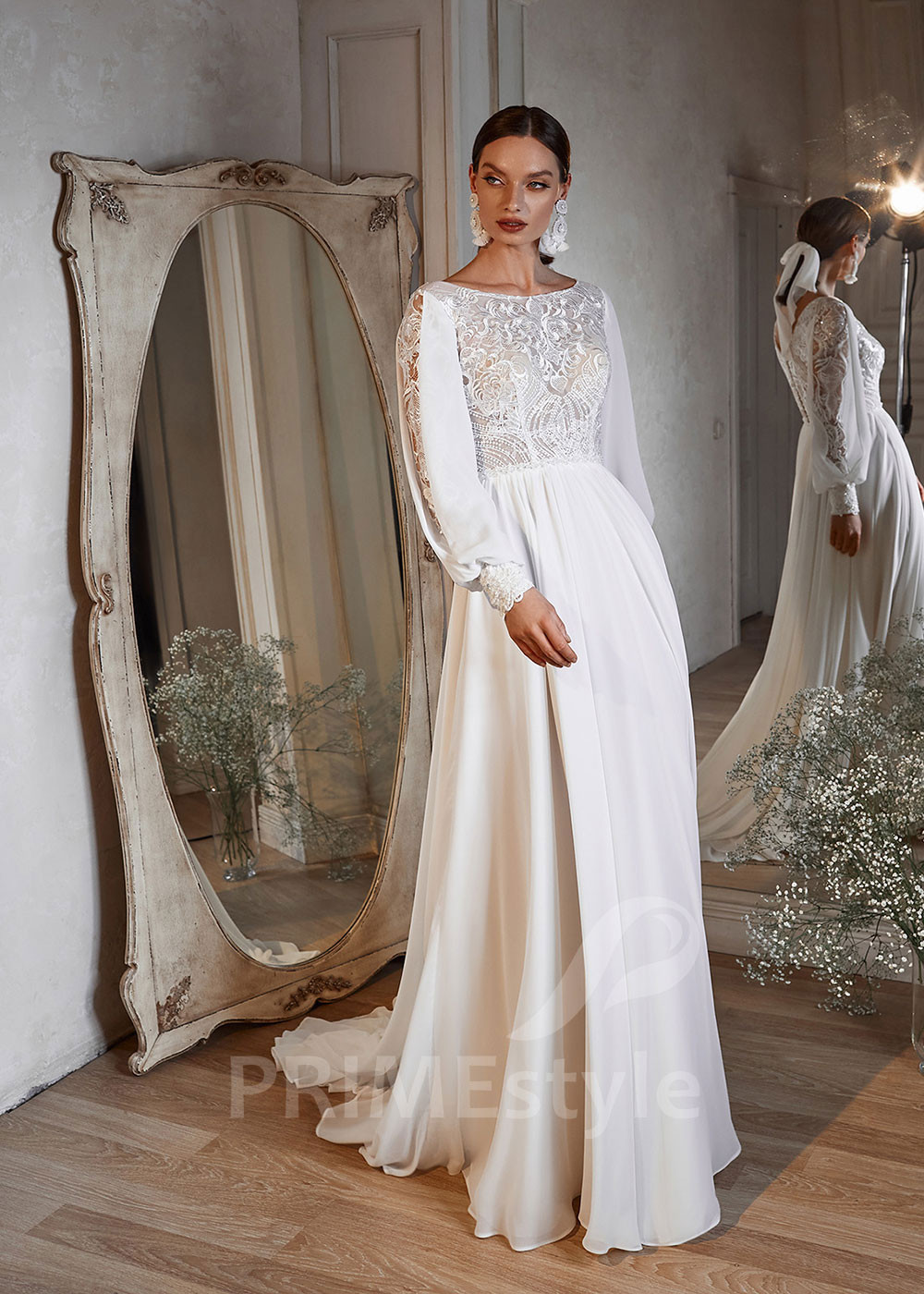 Exkluzívne boho svadobné šaty LS742