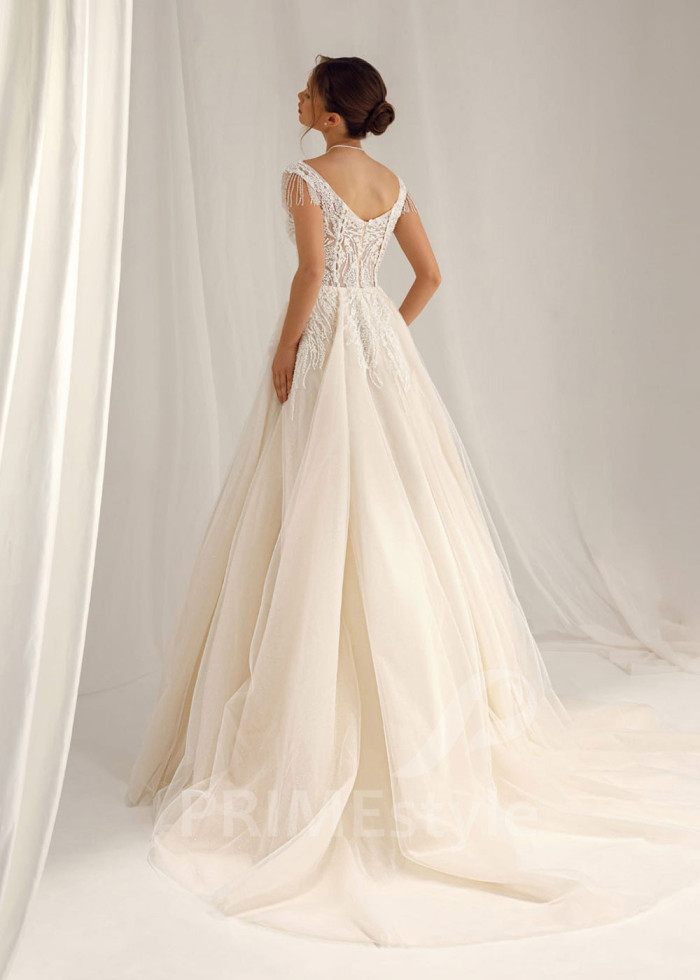 Luxusné princeznovské svadobné šaty Delia