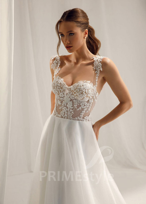 Jednoduché tylové svadobné šaty Iris 2